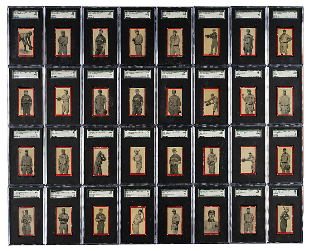 1910 T210 Old Mill Tobacco "Series 1" South Atlantic League SGC-Graded Near-Complete Set (74/75)