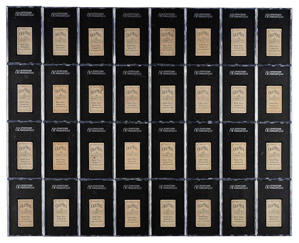 1910 T210 Old Mill Tobacco "Series 1" South Atlantic League SGC-Graded Near-Complete Set (74/75)