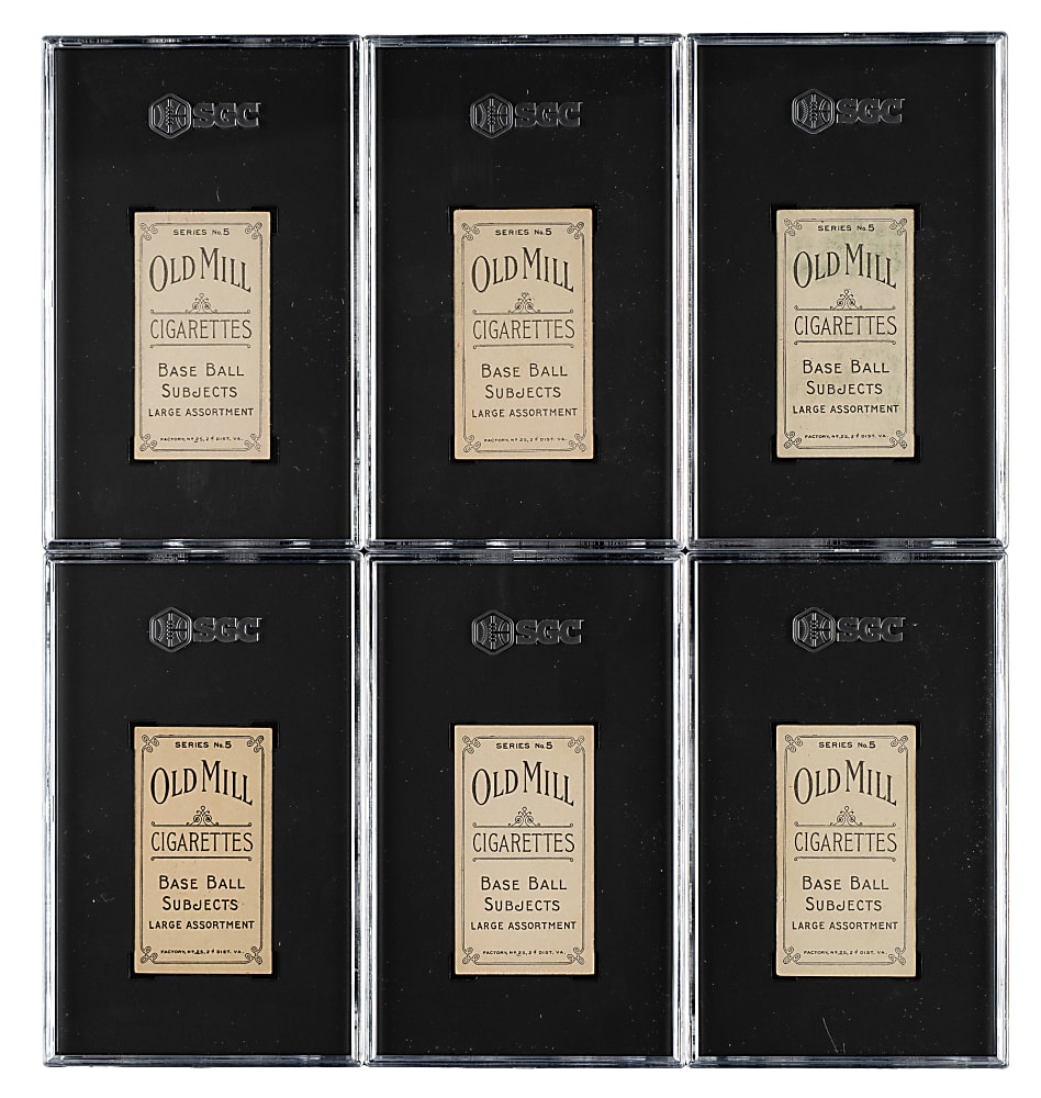 1910 T210 Old Mill Tobacco "Series 5" Carolina Assn. Near-Complete Set (85/87)