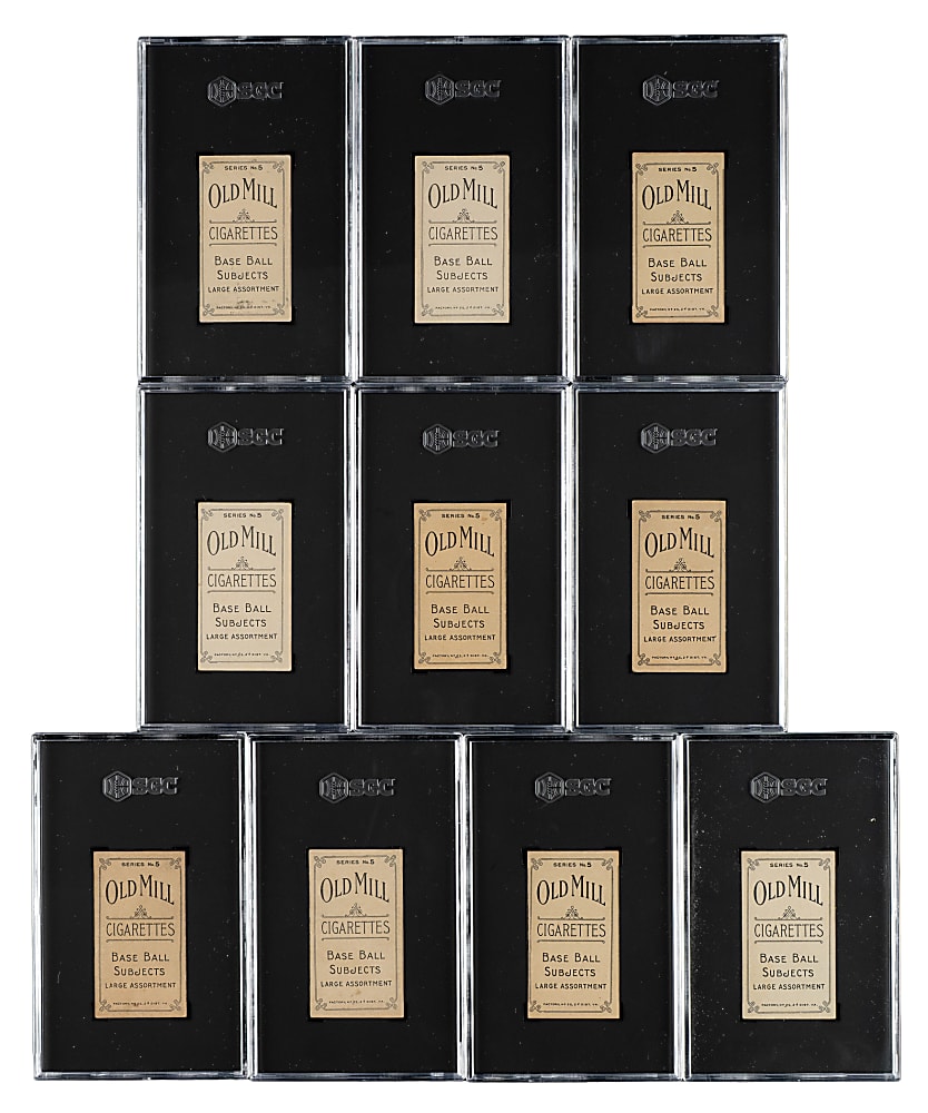 1910 T210 Old Mill Tobacco "Series 5" Carolina Assn. Near-Complete Set (85/87)