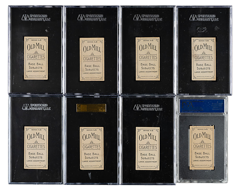 1910 T210 Old Mill Tobacco "Series 5" Carolina Assn. Near-Complete Set (85/87)