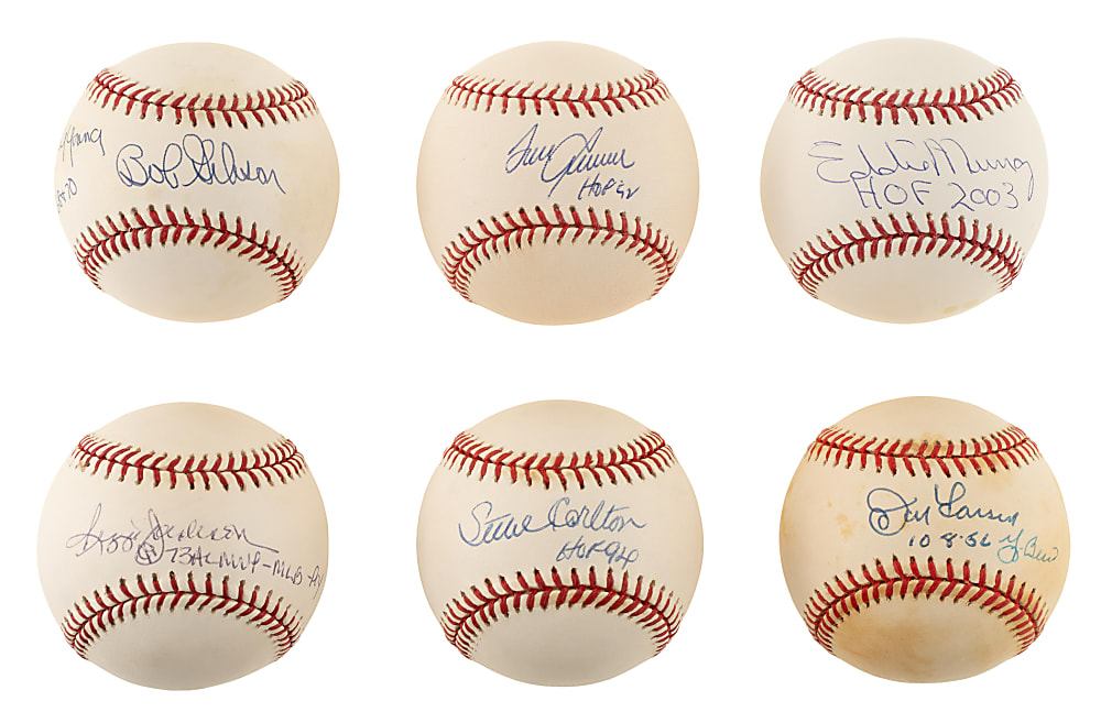Hall of Famers Single-Signed Baseball Collection (35) Including Seaver, Berra, and R. Jackson - All with Inscriptions