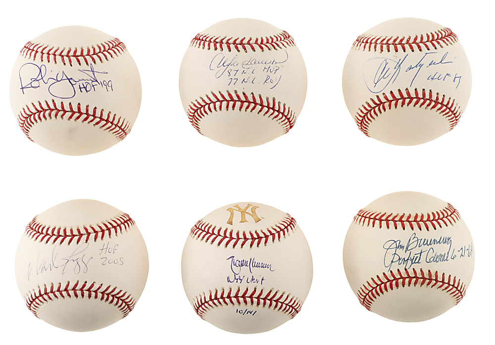 Hall of Famers Single-Signed Baseball Collection (35) Including Seaver, Berra, and R. Jackson - All with Inscriptions