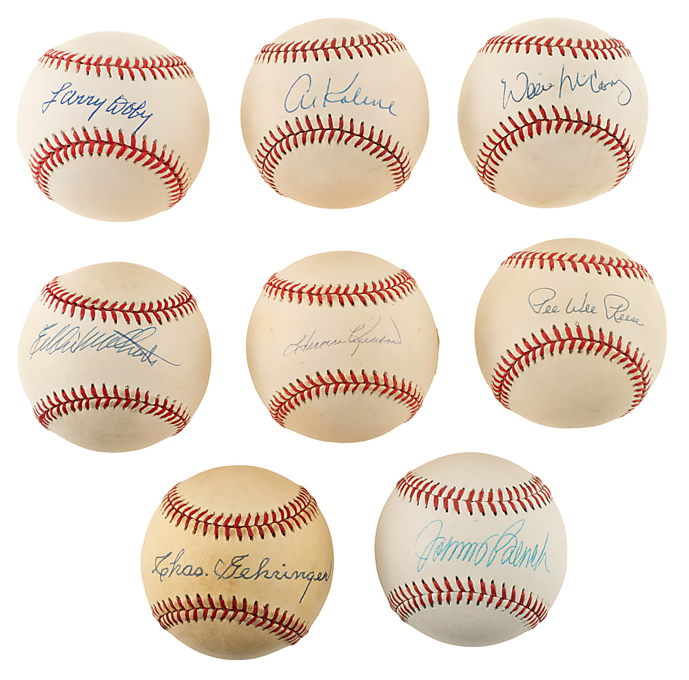 Hall of Famers Single-Signed Baseball Collection (77) Including Nolan Ryan, Sandy Koufax, and Cal Ripken Jr.