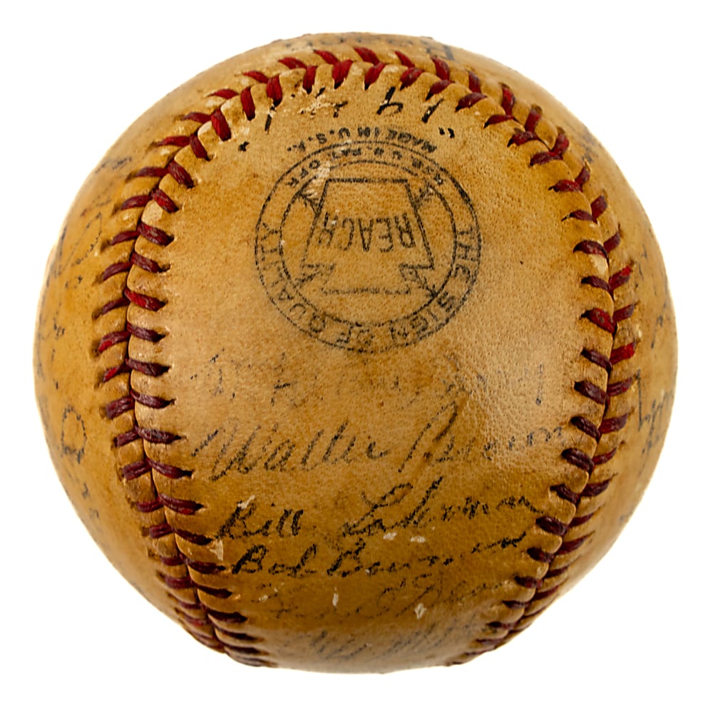 1941 New York Giants Team-Signed Baseball with Ott, Hubbell, and Terry - JSA