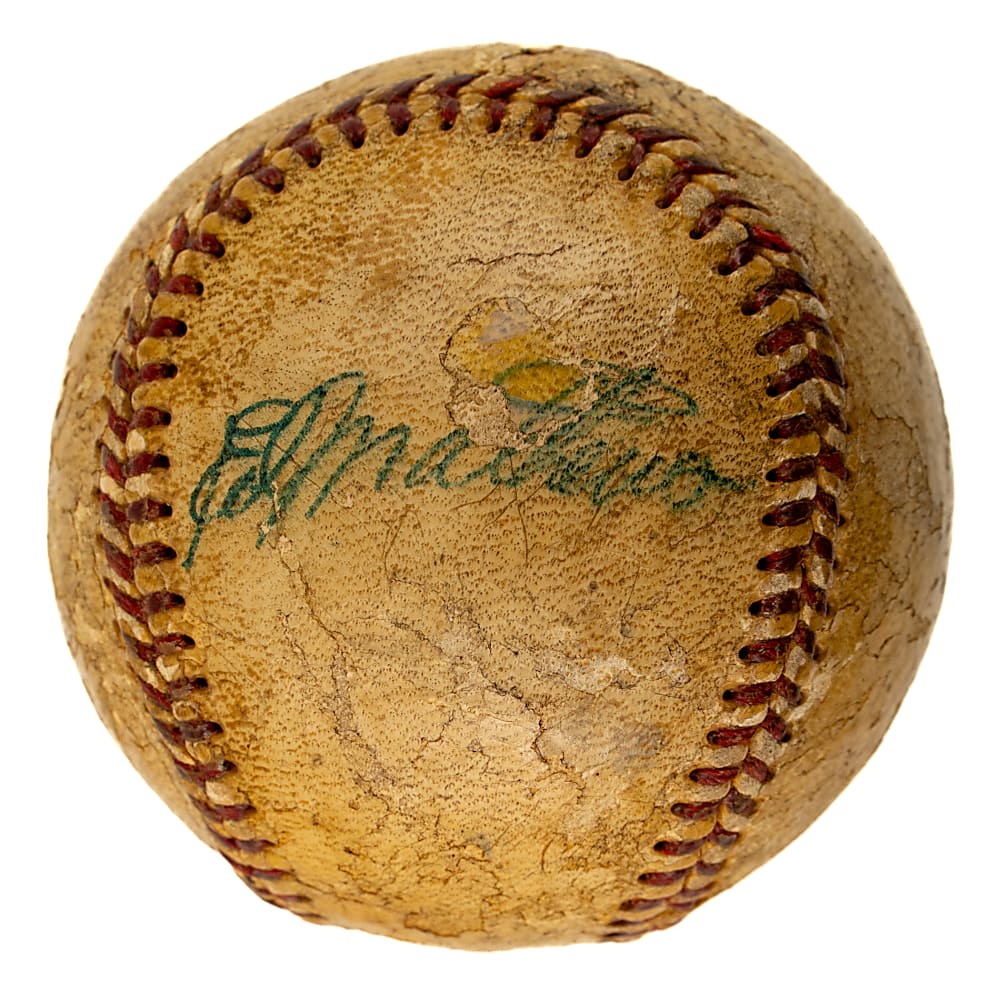 Richard Nixon, Eddie Mathews, and Joe E. Brown Multi-Signed Baseball - JSA