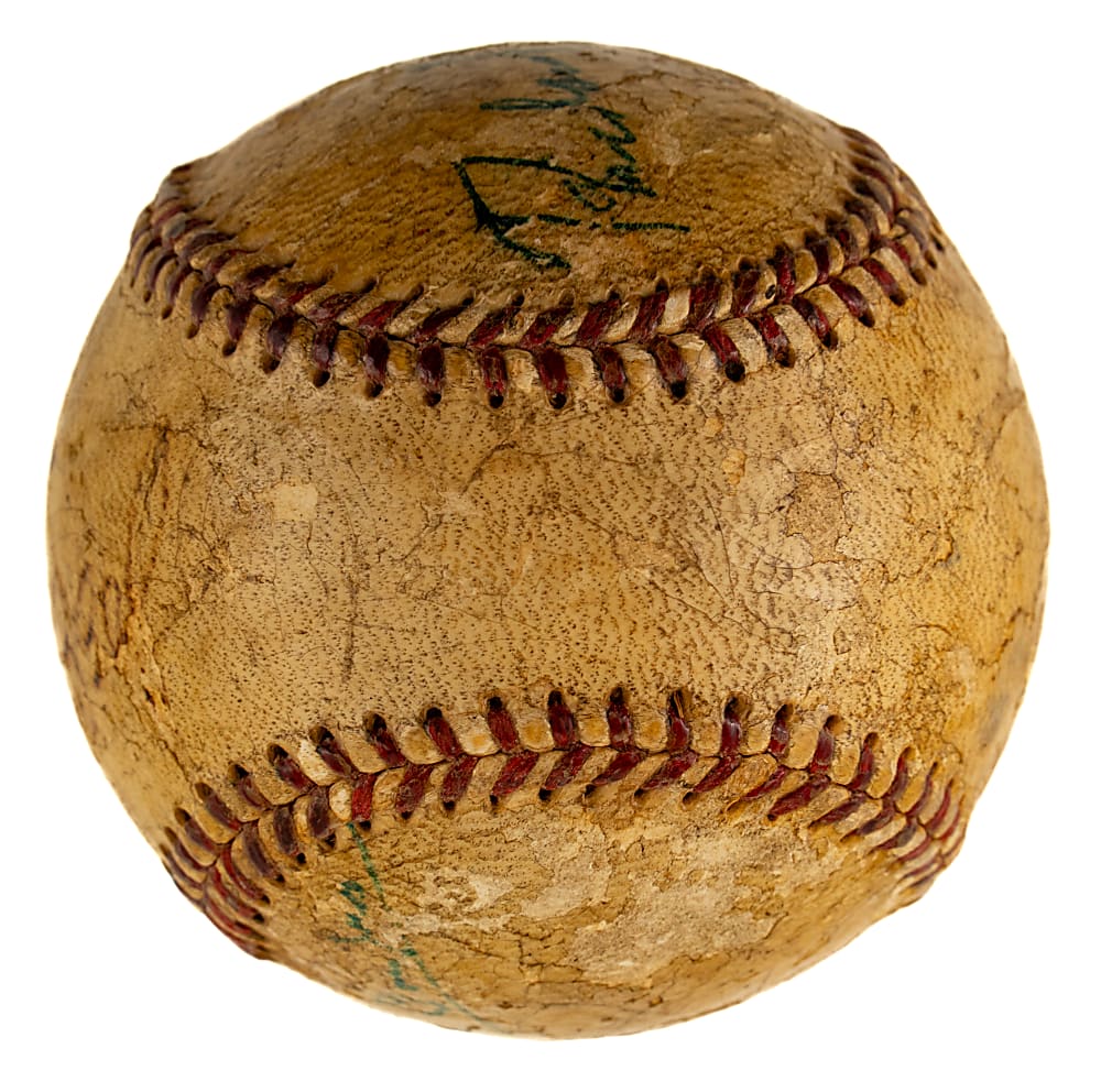 Richard Nixon, Eddie Mathews, and Joe E. Brown Multi-Signed Baseball - JSA