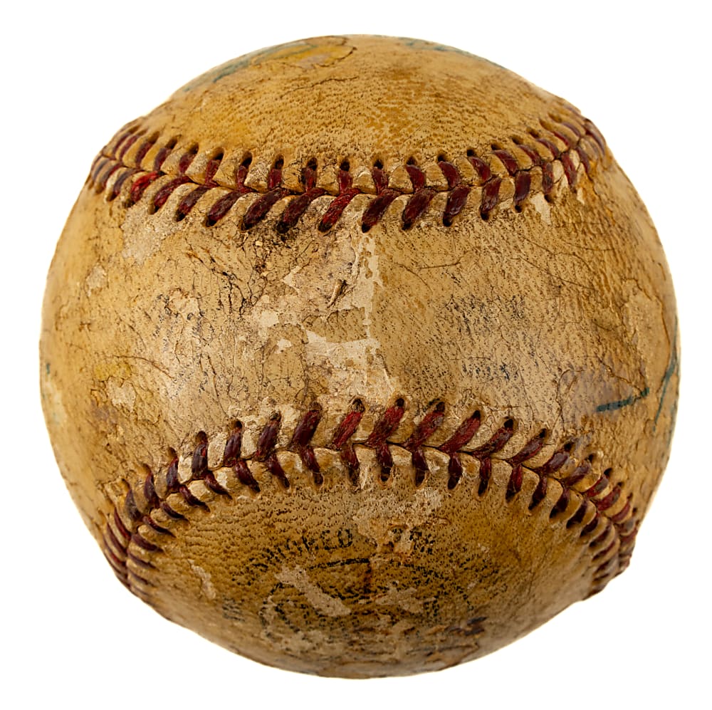 Richard Nixon, Eddie Mathews, and Joe E. Brown Multi-Signed Baseball - JSA