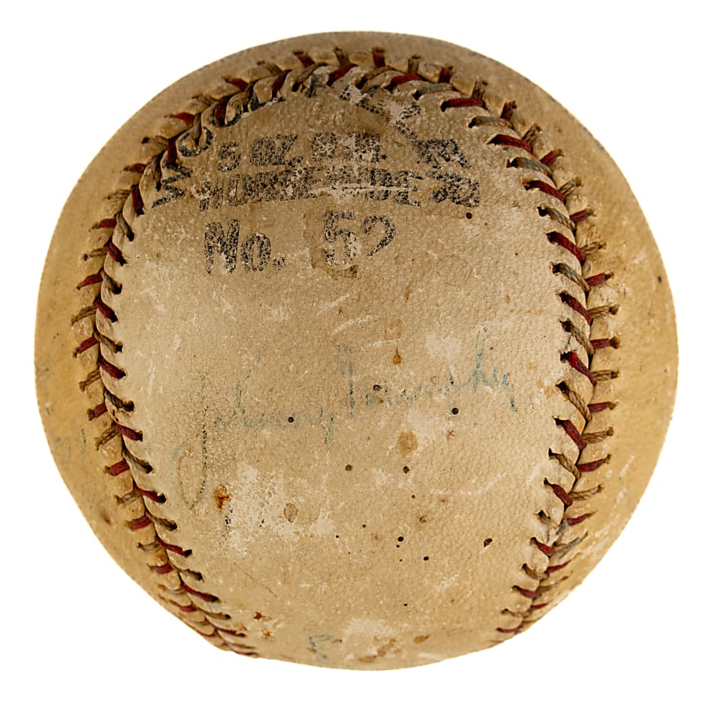 Circa 1936 New York Yankees Team-Signed Baseball with Lou Gehrig and Joe DiMaggio - JSA