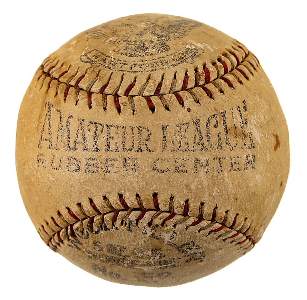 Circa 1936 New York Yankees Team-Signed Baseball with Lou Gehrig and Joe DiMaggio - JSA