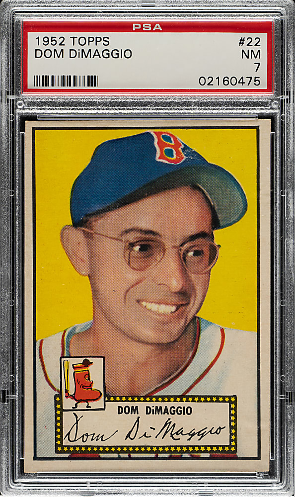 1952 Topps #22 Dom DiMaggio PSA NM 7
