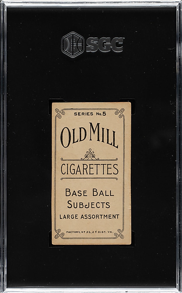 1910 T210 Old Mill Tobacco "Series 5" Ivey Wingo SGC EX 5 - 1 of 1 - Highest Graded!