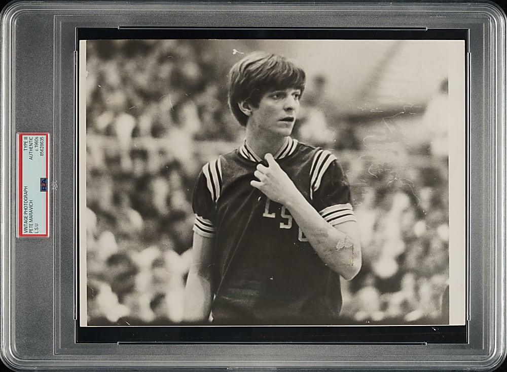 Circa 1960s Pete Maravich Vintage Photograph PSA/DNA Type III