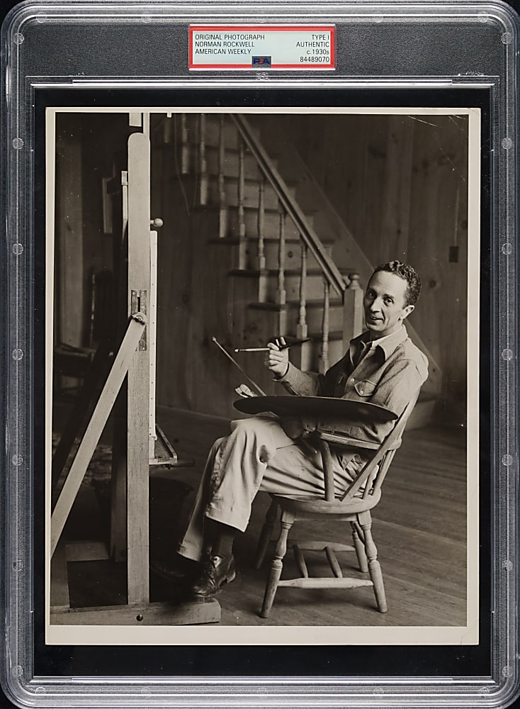 Circa 1930s Norman Rockwell Original American Weekly Photograph PSA/DNA Type I