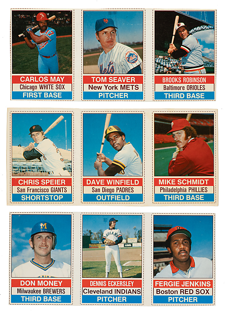 1976 Hostess Complete Set (150) On 50 Uncut Panels