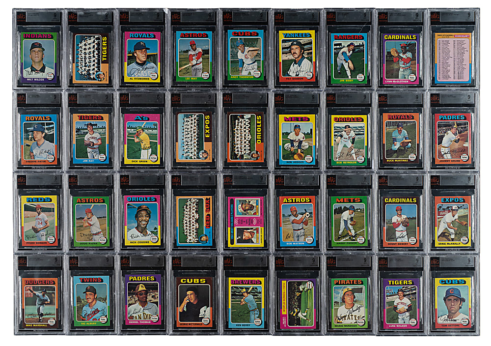1975 Topps Mini BVG MINT 9 Collection (45)