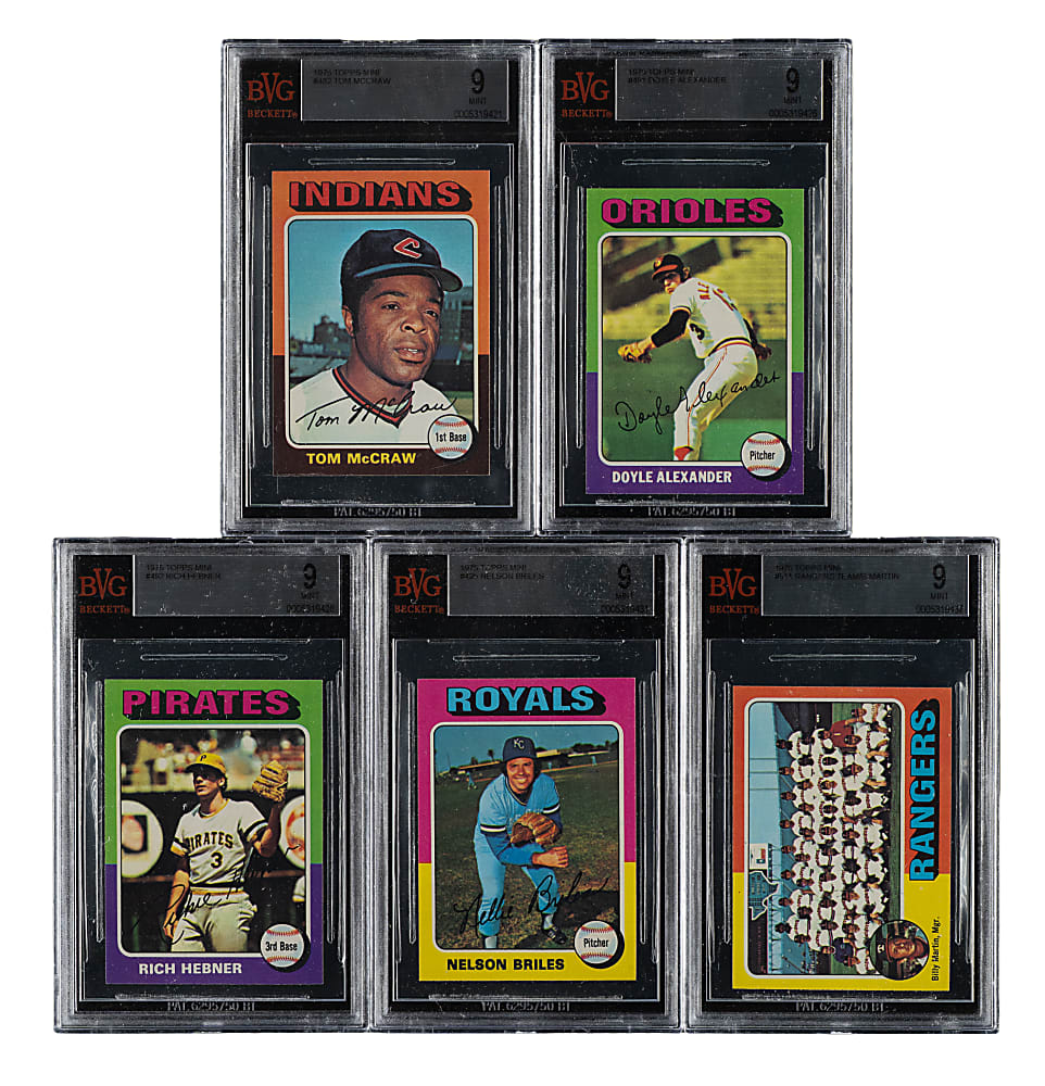 1975 Topps Mini BVG MINT 9 Collection (45)