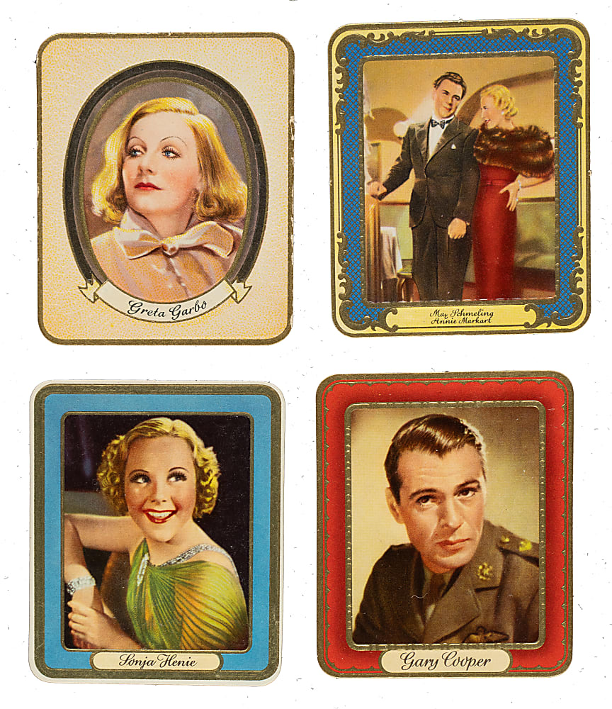 1934 to 1937 Garbaty Film Stars Collection (1,156) Including Near-Complete Sets