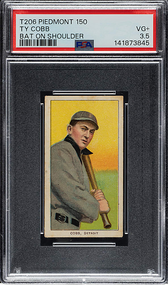 1909-1911 T206 White Border Ty Cobb Bat On Shoulder PSA VG+ 3.5