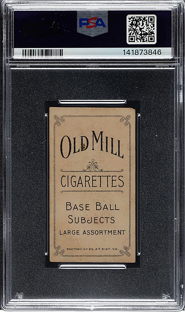 1909-1911 T206 White Border Ty Cobb Portrait Red Background PSA GOOD 2 - Old Mill Back