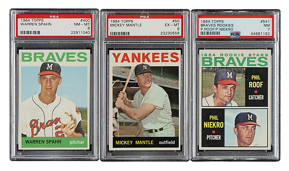 1964 Topps Complete Set (587) Including 100 PSA-Graded Cards
