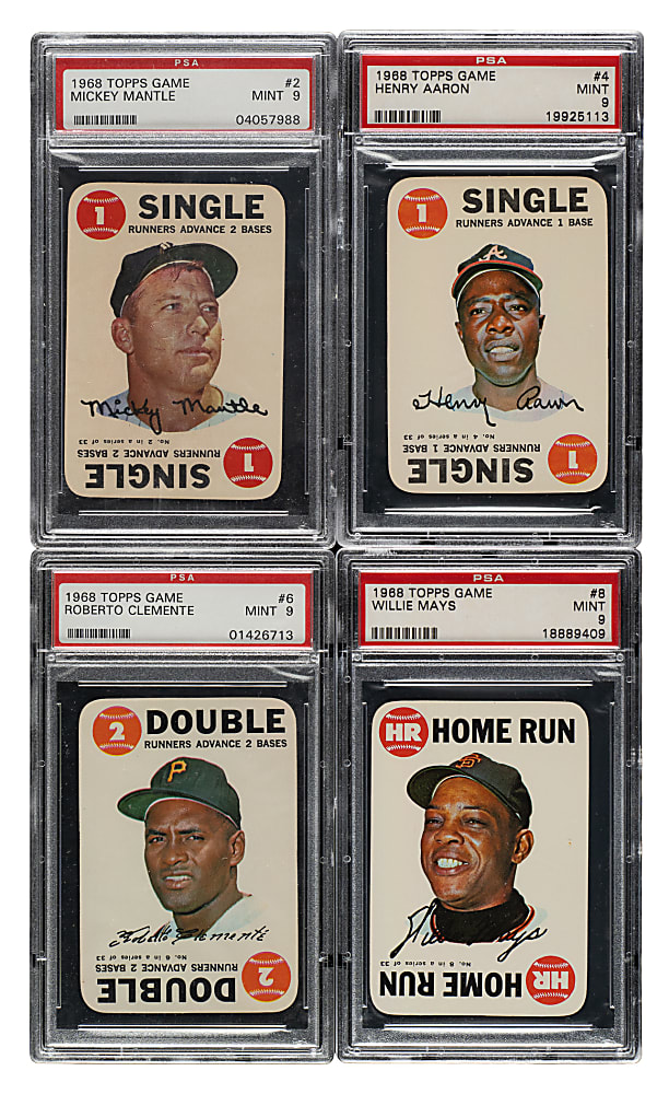 1968 Topps Game PSA-Graded Complete Set (33)