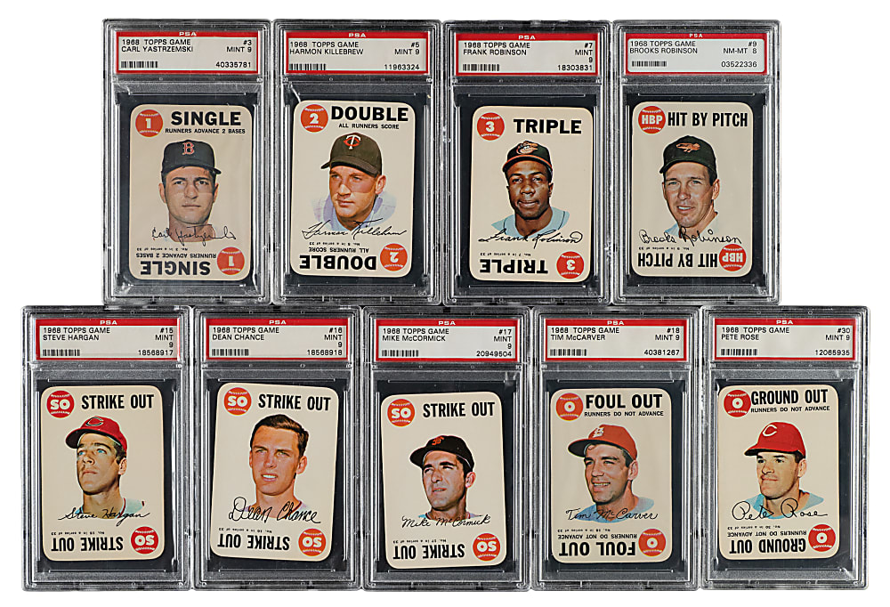 1968 Topps Game PSA-Graded Complete Set (33)