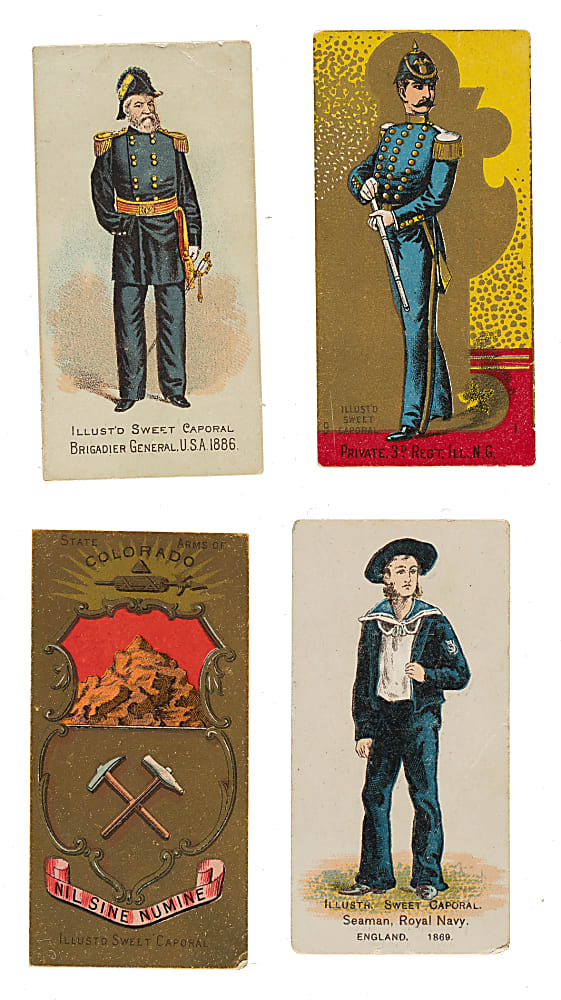 1888 N224 Kinney Bros. "Military Series" Near-Complete Set (540/622)