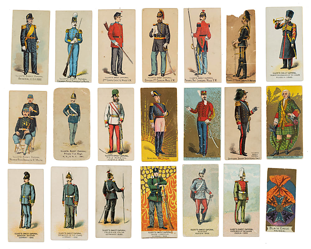 1888 N224 Kinney Bros. "Military Series" Near-Complete Set (540/622)