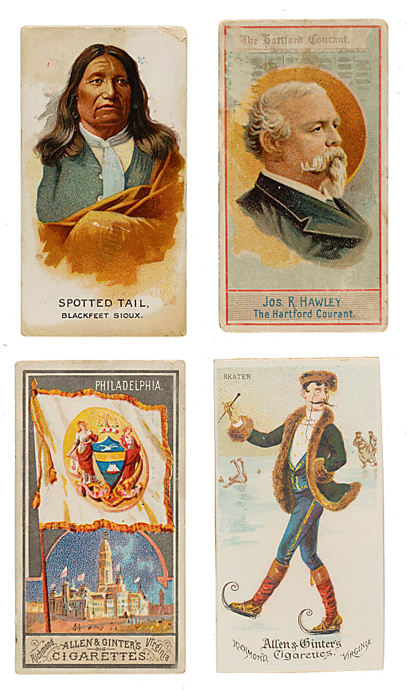 1880s Allen & Ginter Nonsport-Card Collection (218) Including "World's Dudes," "Parasol Drill," and "American Editors"