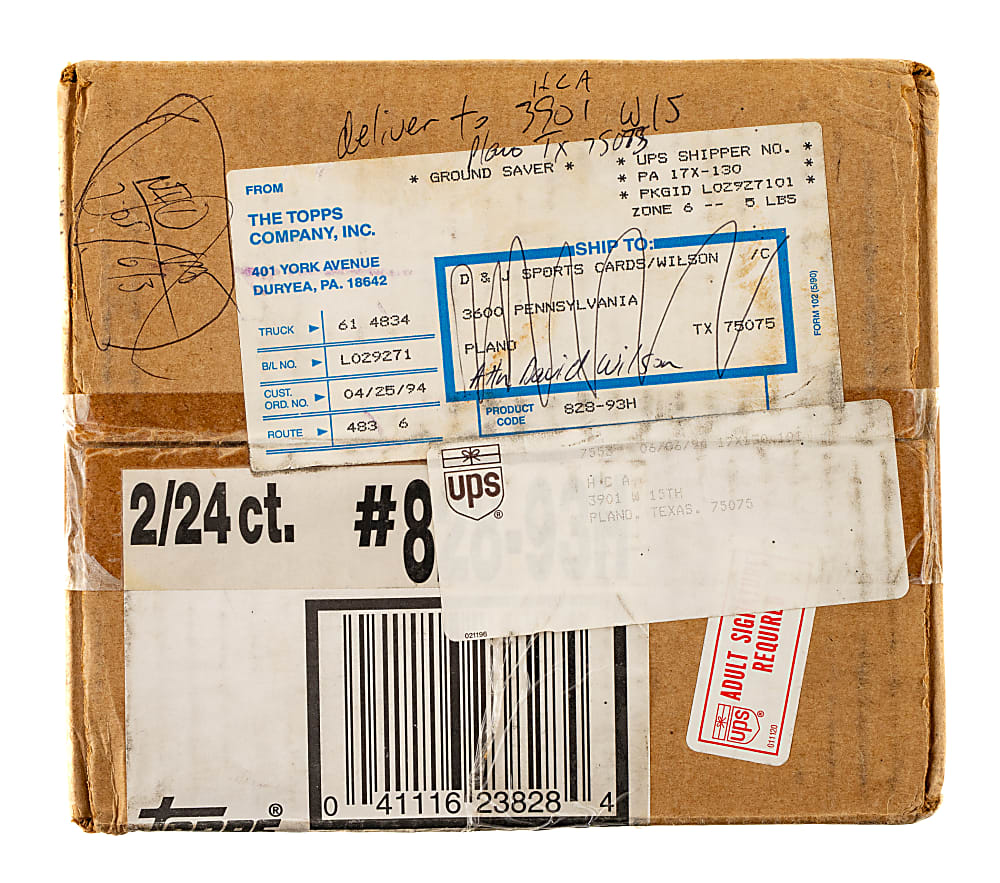 1993-1994 Topps Finest Basketball Factory-Sealed Unopened Jumbo Case (2 Boxes, 48 Packs)