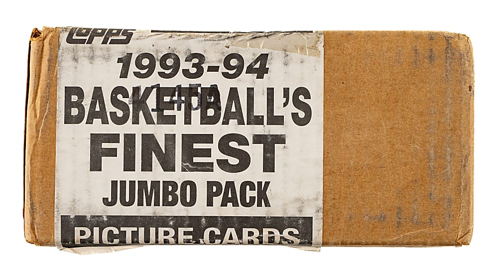 1993-1994 Topps Finest Basketball Factory-Sealed Unopened Jumbo Case (2 Boxes, 48 Packs)