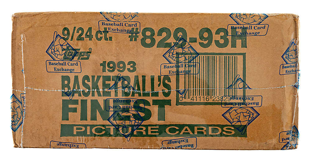 1993-1994 Topps Finest Basketball Factory-Sealed Unopened Hobby Case (9 Boxes, 216 Packs) - BBCE