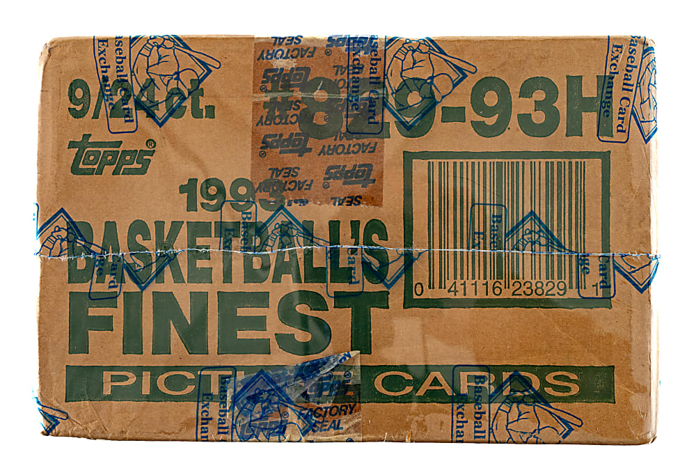 1993-1994 Topps Finest Basketball Factory-Sealed Unopened Hobby Case (9 Boxes, 216 Packs) - BBCE