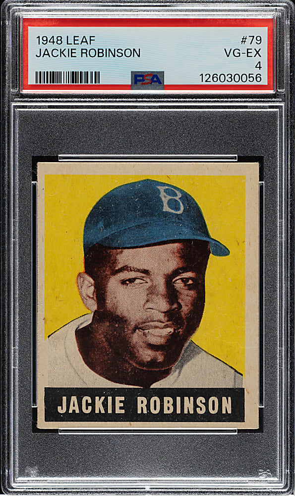1948-1949 Leaf #79 Jackie Robinson Rookie PSA VG-EX 4