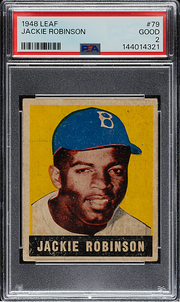 1948-1949 Leaf #79 Jackie Robinson Rookie PSA GOOD 2