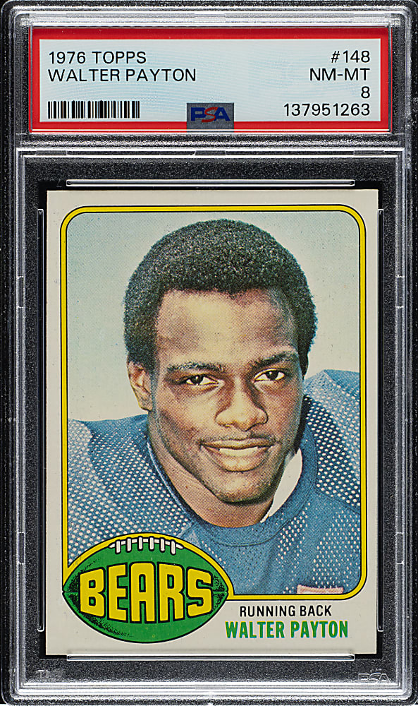 1976 Topps Football #148 Walter Payton Rookie PSA NM-MT 8