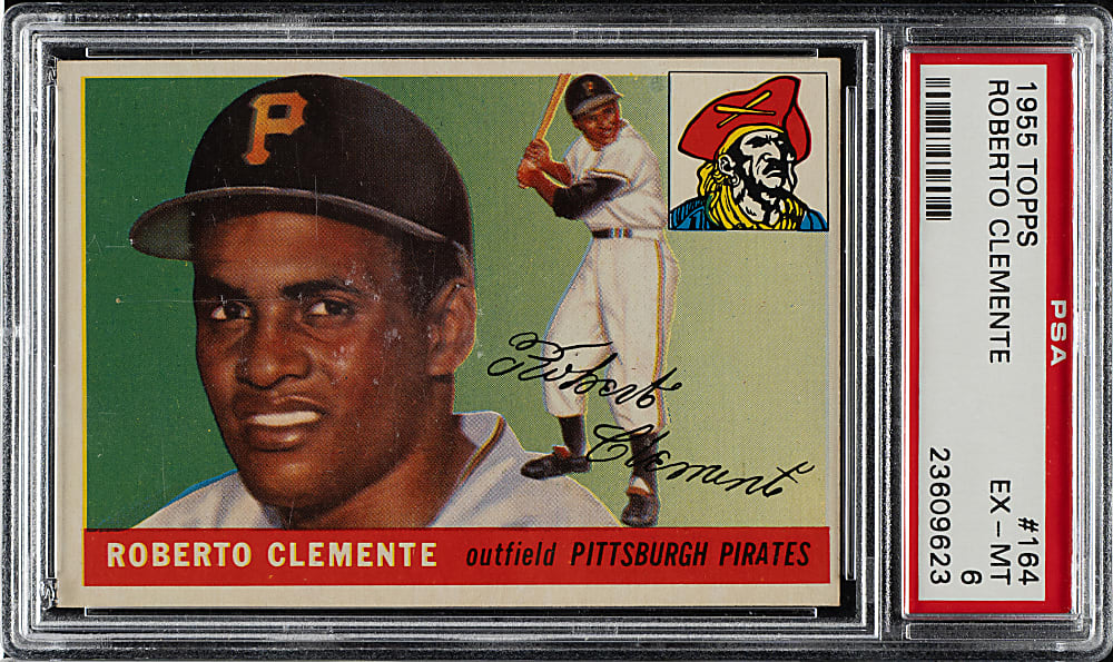 1955 Topps #164 Roberto Clemente Rookie PSA EX-MT 6