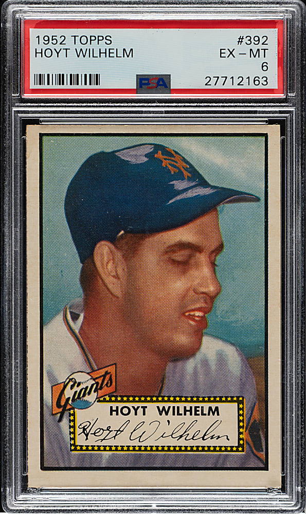 1952 Topps #392 Hoyt Wilhelm Rookie High Number PSA EX-MT 6
