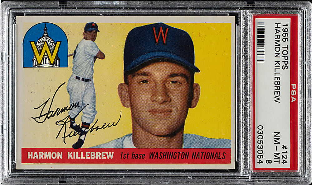 1955 Topps #124 Harmon Killebrew Rookie PSA NM-MT 8