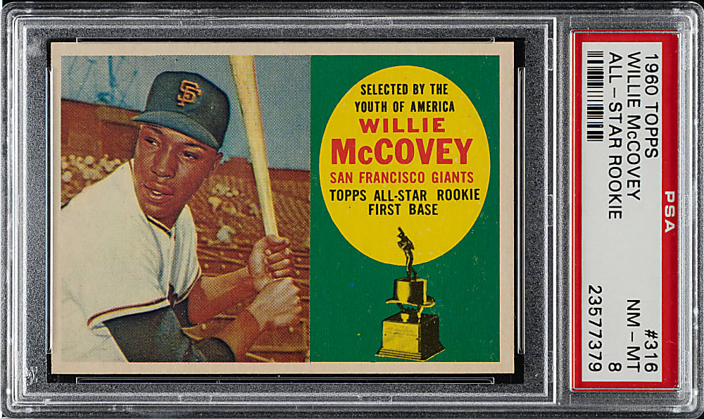 1960 Topps #316 Willie McCovey Rookie PSA NM-MT 8