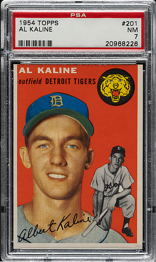 1954 Topps #201 Al Kaline Rookie PSA NM 7