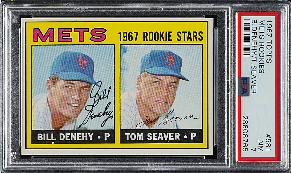 1967 Topps #581 Tom Seaver Rookie PSA NM 7