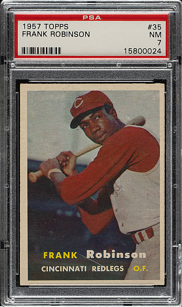 1957 Topps #35 Frank Robinson Rookie PSA NM 7