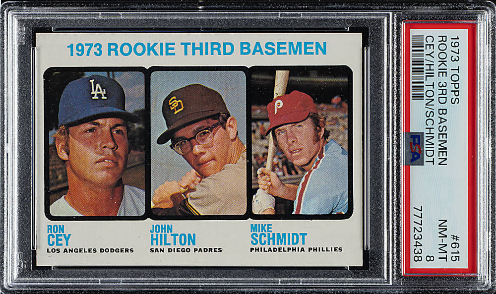 1973 Topps #615 Mike Schmidt Rookie PSA NM-MT 8