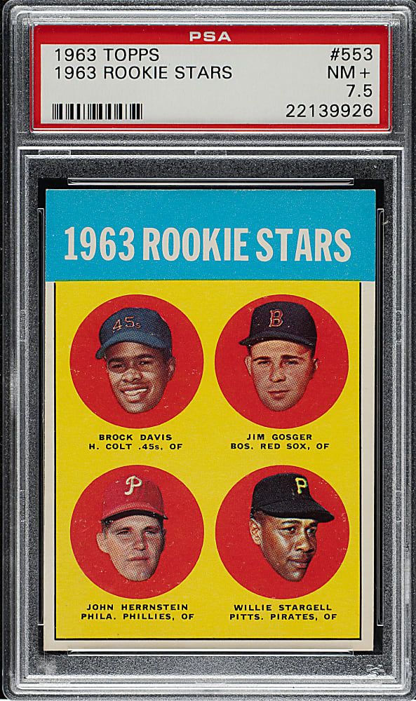 1963 Topps #553 Willie Stargell Rookie PSA NM+ 7.5