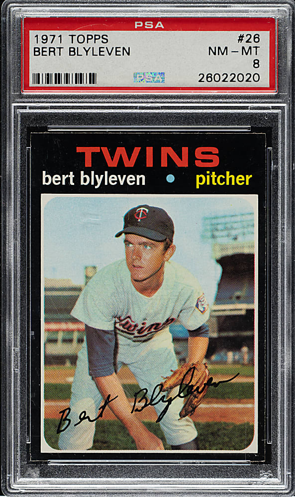 1971 Topps #26 Bert Blyleven Rookie PSA NM-MT 8