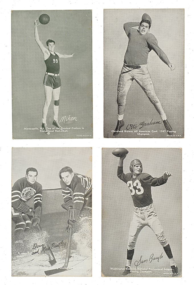 1948-1949 W469 Exhibits "Sports Champions" Partial Set (29/50) Including George Mikan