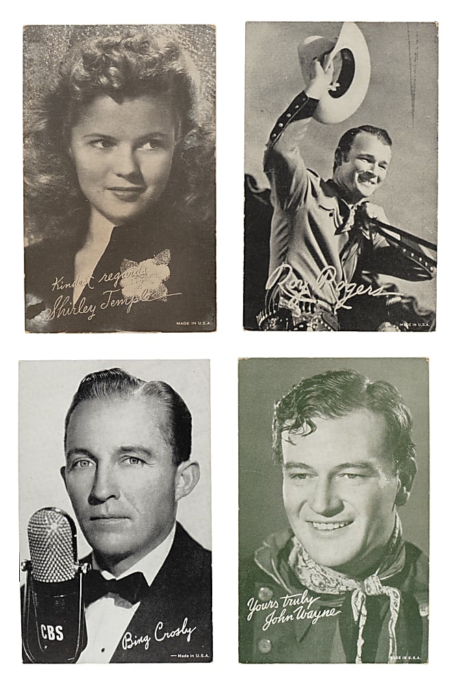 1920s to 1960s Actors and Actresses Nonsport Exhibits Collection (555)