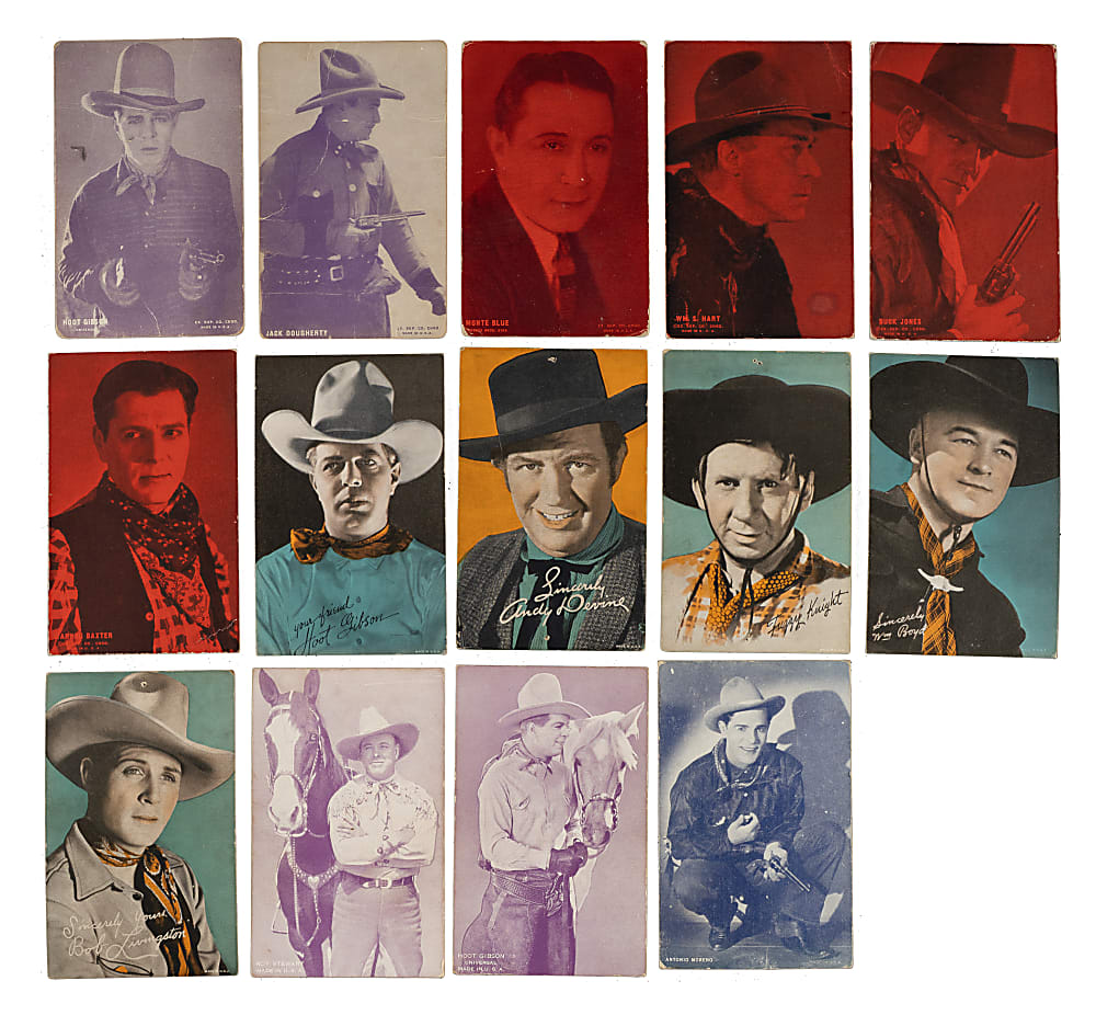 1920s to 1960s Actors and Actresses Nonsport Exhibits Collection (555)